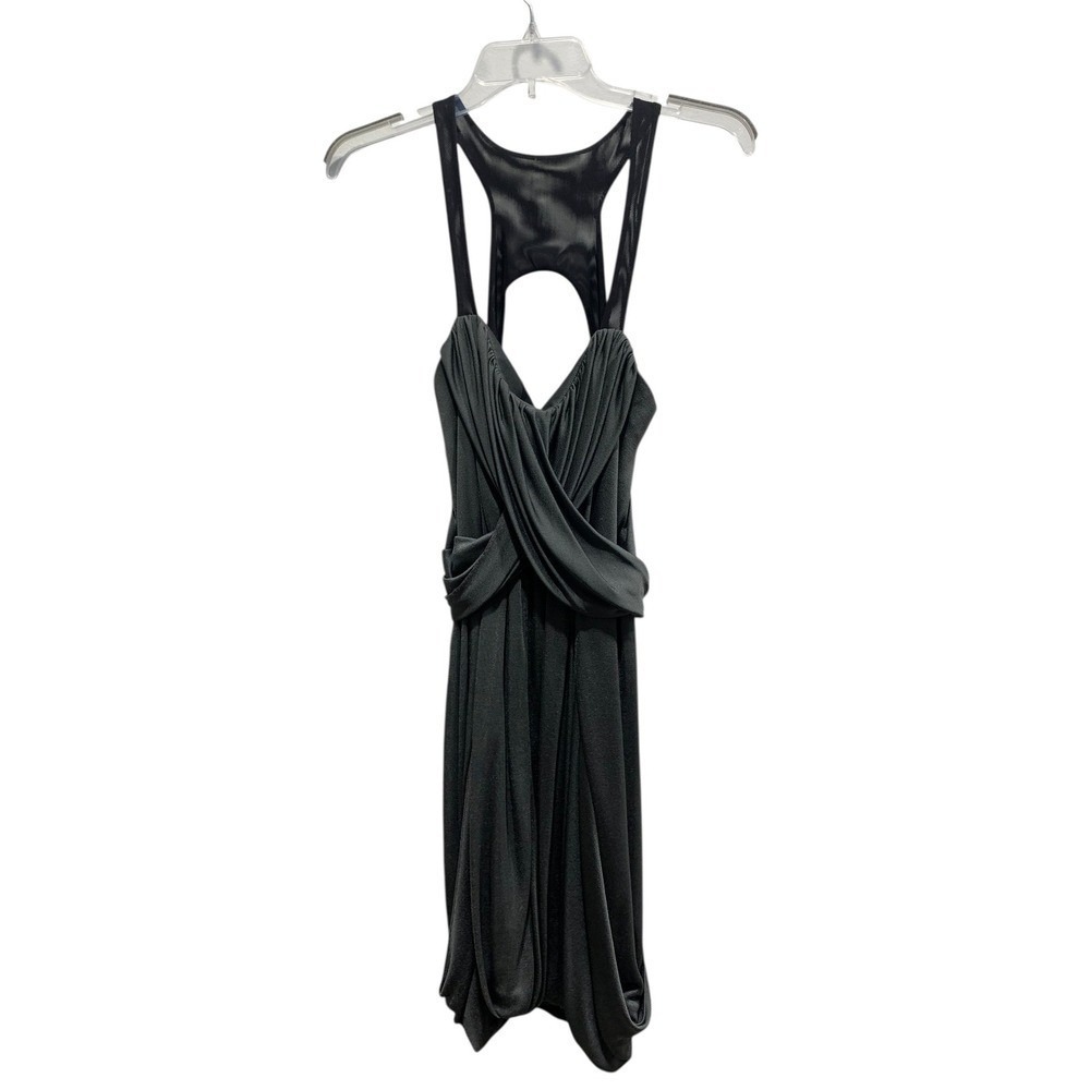 Rag‎ and Bone Draped Mesh Strap Grey and Black Dress Women Size 6